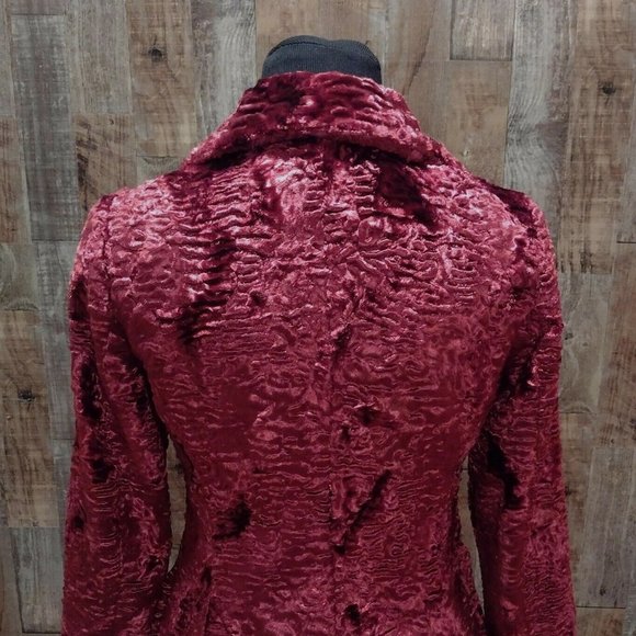 NWT WHITE HOUSE BLACK MARKET FAUX PERSIAN LAMB WOMENS COAT SZ XS PETITE $298 NEW - Picture 3 of 7